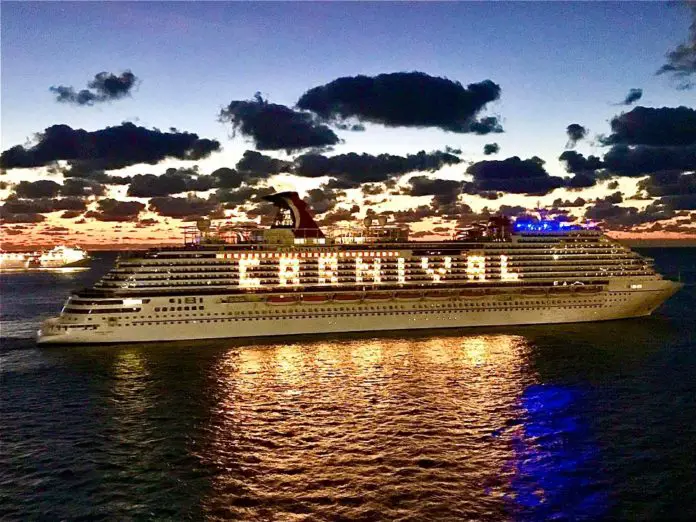 Carnival Ship at Sea