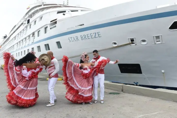 Star Breeze Docked in Cartagena, Columbia